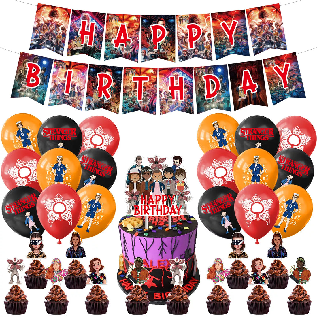 Stranger Things 2nd edition Party  Decorations Package - Preppy Kids (Grand Bazaar)