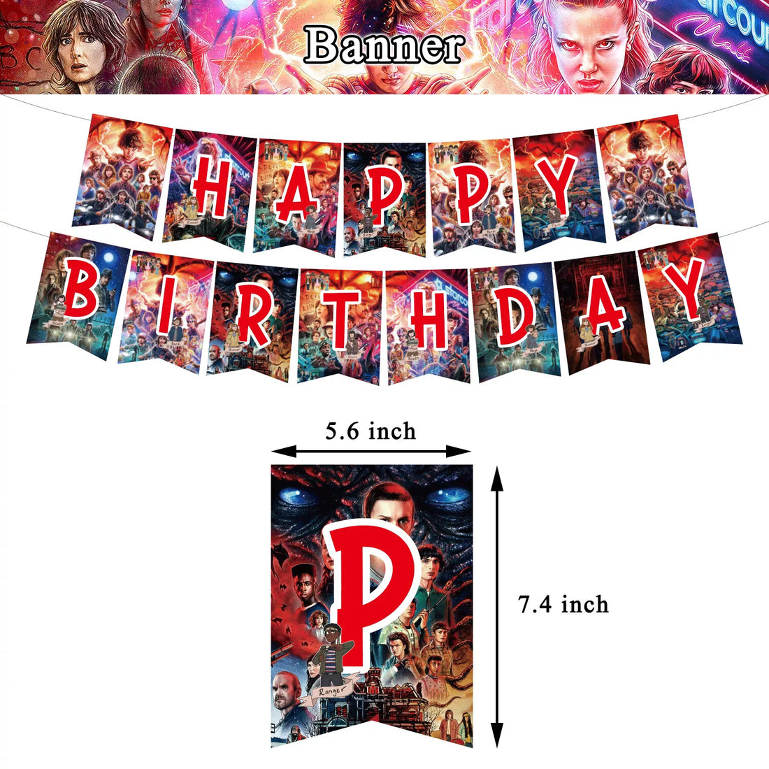 Stranger Things 2nd edition Party  Decorations Package - Preppy Kids (Grand Bazaar)
