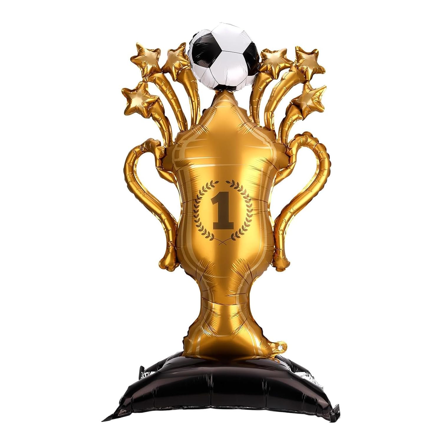 Self-Standing Soccer Champion Trophy Foil Balloon