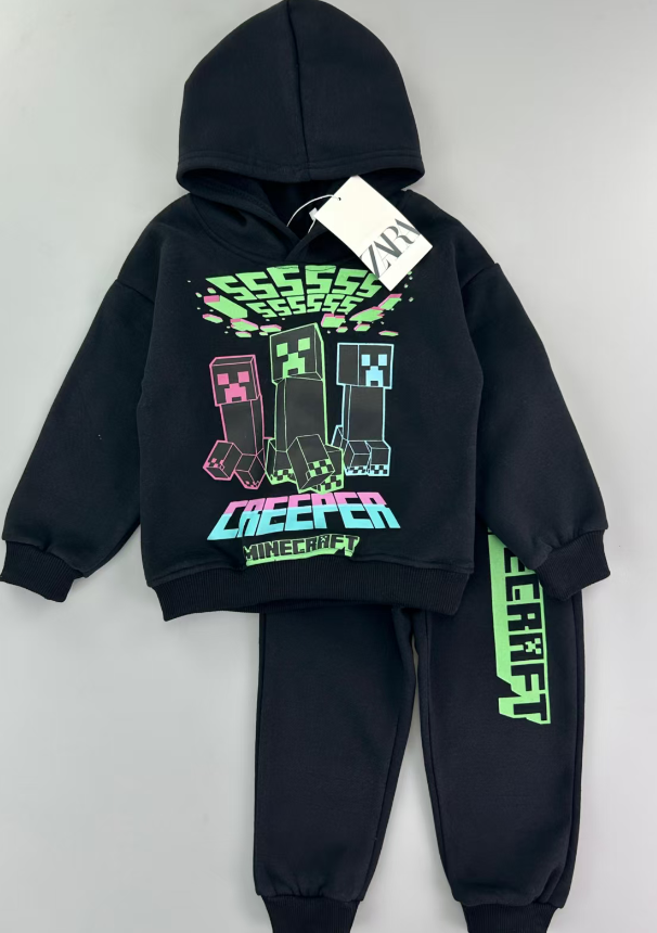 Zara Minecraft hoodie track suit