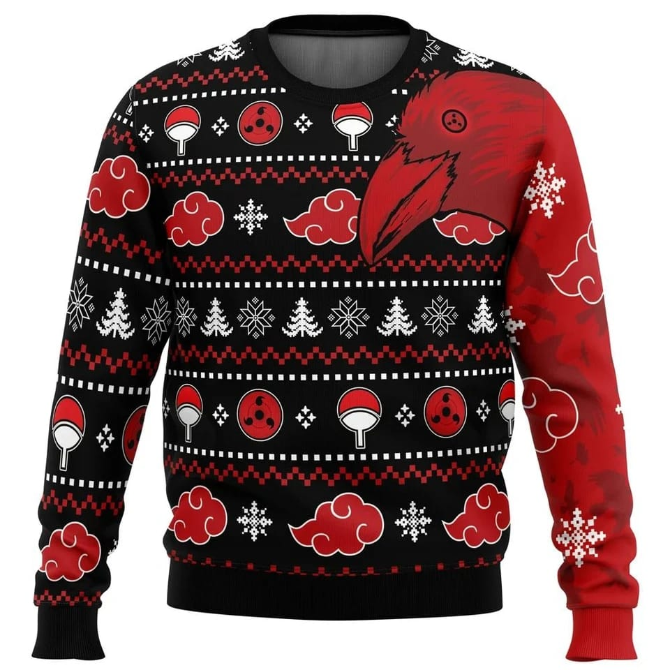 Akatsuki Itachi Crows Christmas Ugly sweater - Preppy Kids (Grand Bazaar)