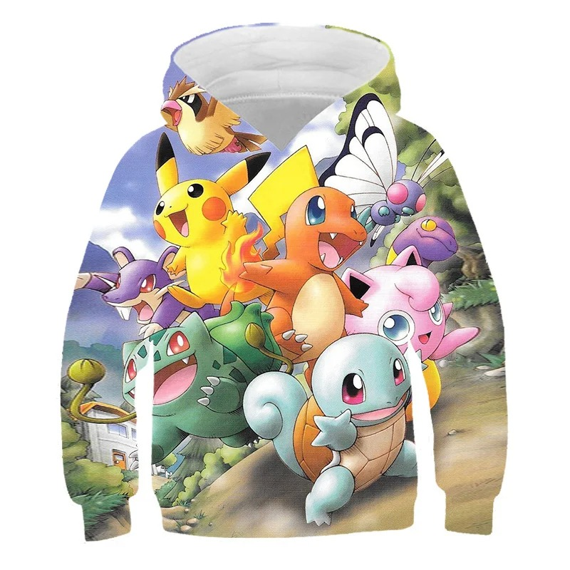 Pokemon Pikachu Zipper Hoodie Outdoor crew