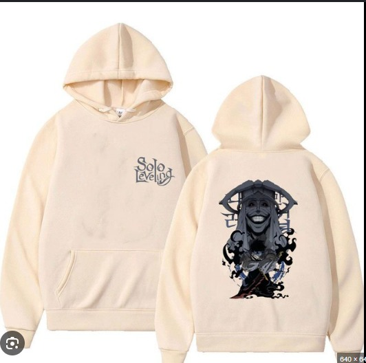 Drip Senpai Cream Hoodie cotton