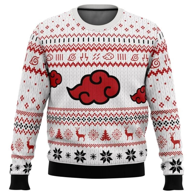 Akatsuki white Christmas Ugly sweater