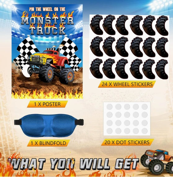 Pin The Wheel on the Monster Truck