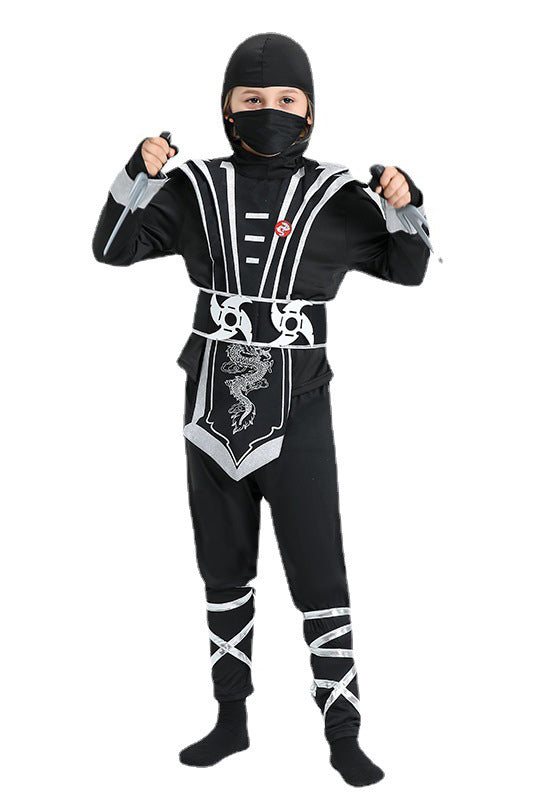 Ninja Silver Costume Suit COSPLAY