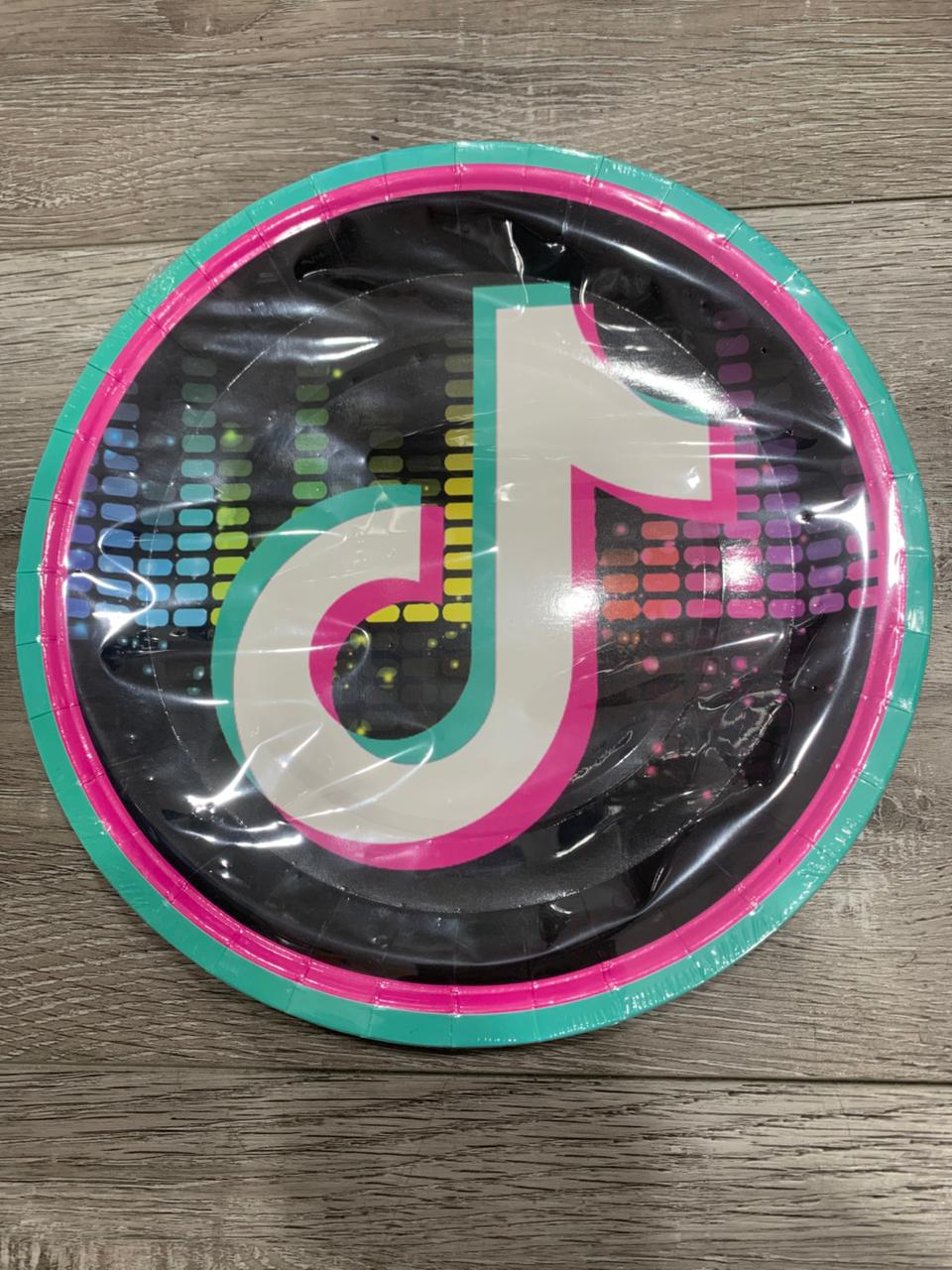 Tiktok Disco Party plates