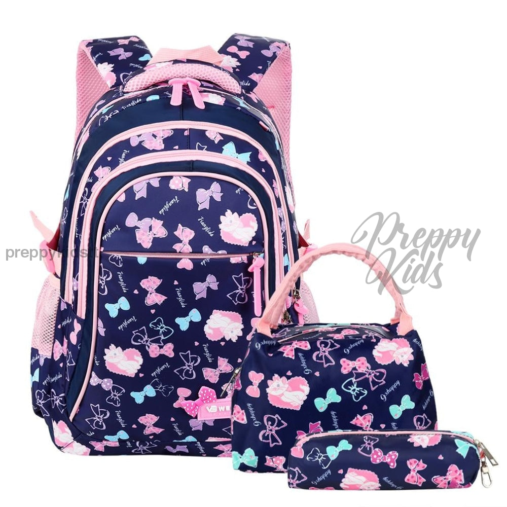 Weibo Girls Waterproof Backpack Set (3Pc) Backpack