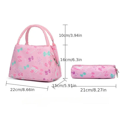 WEIBO Girls Waterproof Backpack set (3PC) Multi