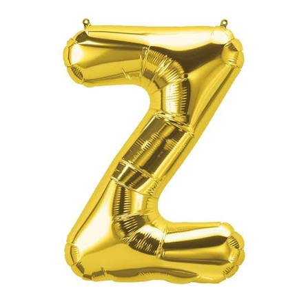 16" Letter Z foil Gold