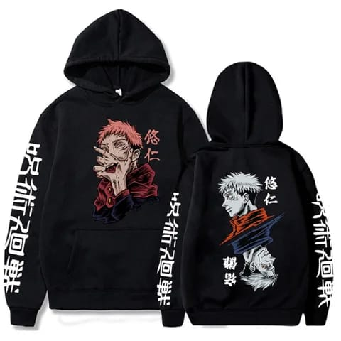 Jujutsu Kaisen Sukuna Yuji Split Hoodie