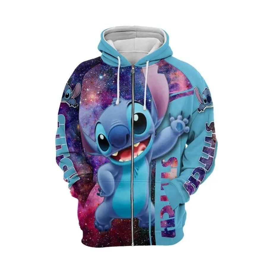 Stitch 3D Zipper Hoodie