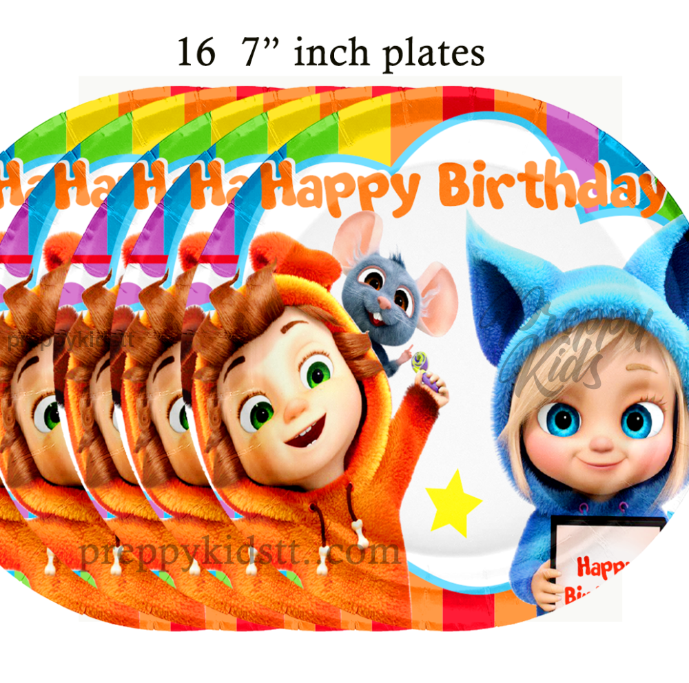 16 Dave And Ava Party 7 Inch Plates Decorations