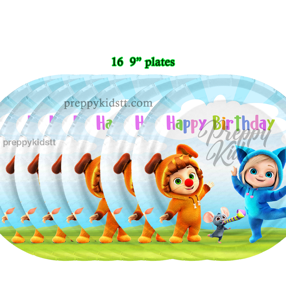16 Dave And Ava Party 9 Inch Plates Decorations