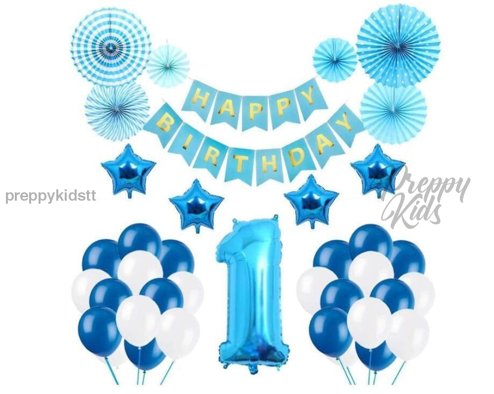 1st Birthday Boy Party Decorations One – Preppy Kids (Grand Bazaar)