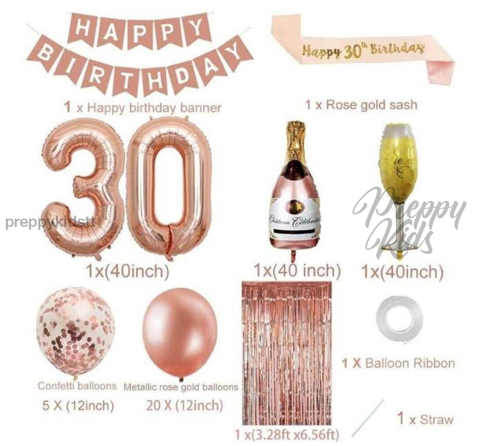 30Th Birthday Party Package (33 Pieces) Decorations