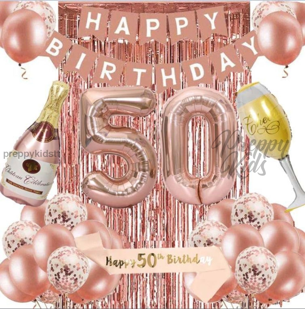 50Th Birthday Party Package (33 Pieces) Decorations