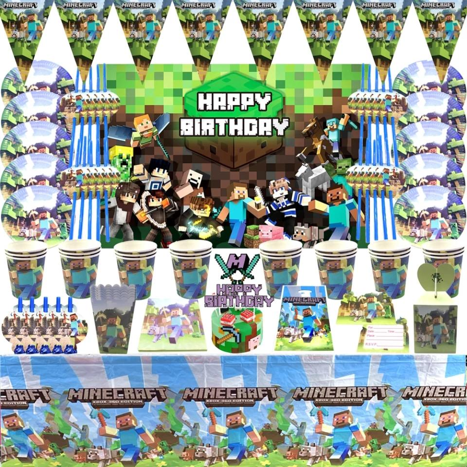 Minecraft 4th Ultimate edition Party Decoration package - Preppy Kids (Grand Bazaar)