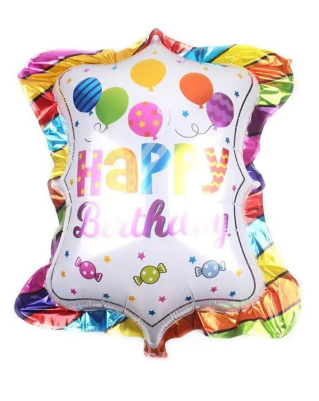 HBD Happy Birthday Multicolored  Foil Balloon (32 inch)