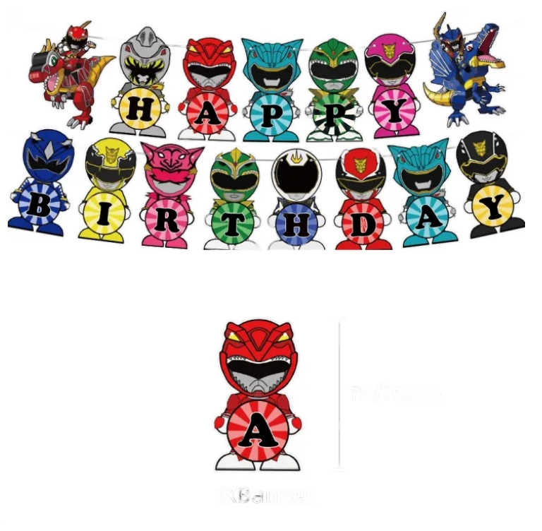 Power Rangers Version 2 Party package