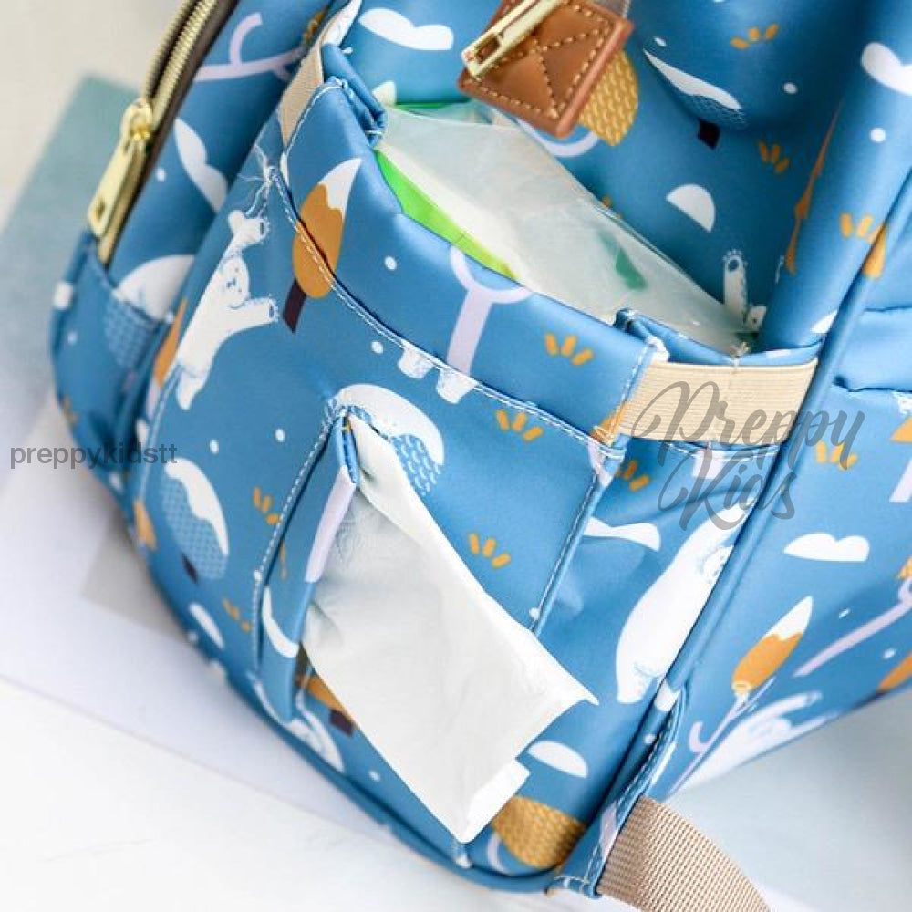 Ahong Bucket Mummy Baby Bag (Blue) Bags