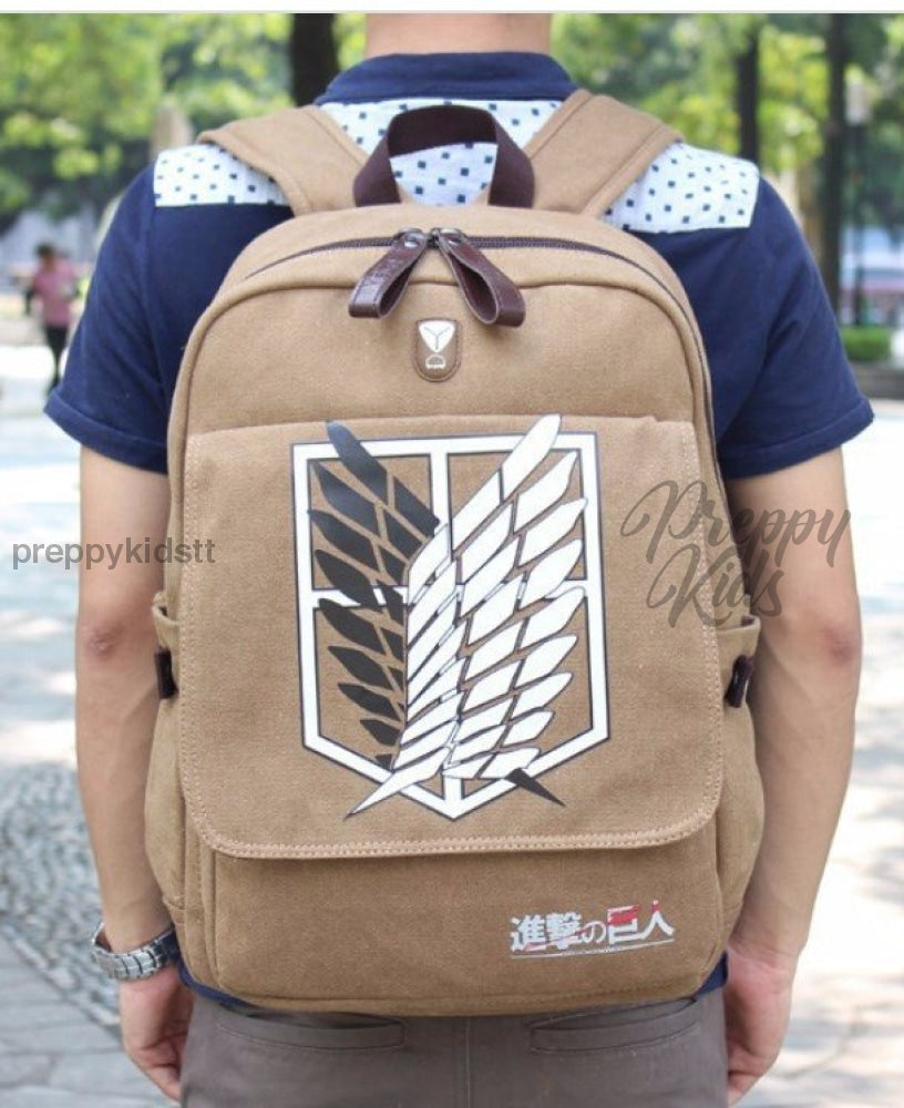 Attack On Titan Bookbag (Brown) Backpack
