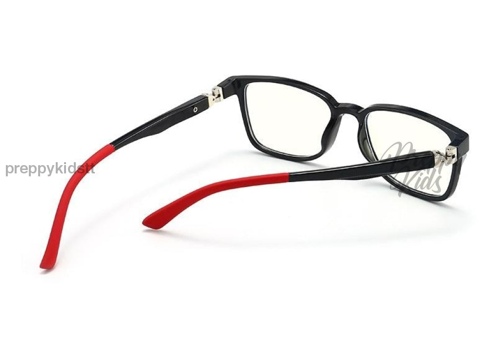 Kids 2021 Black & Red Blockers (Non-Prescription)