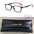 Kids 2021 Black & Red Blockers (Non-Prescription) With Case