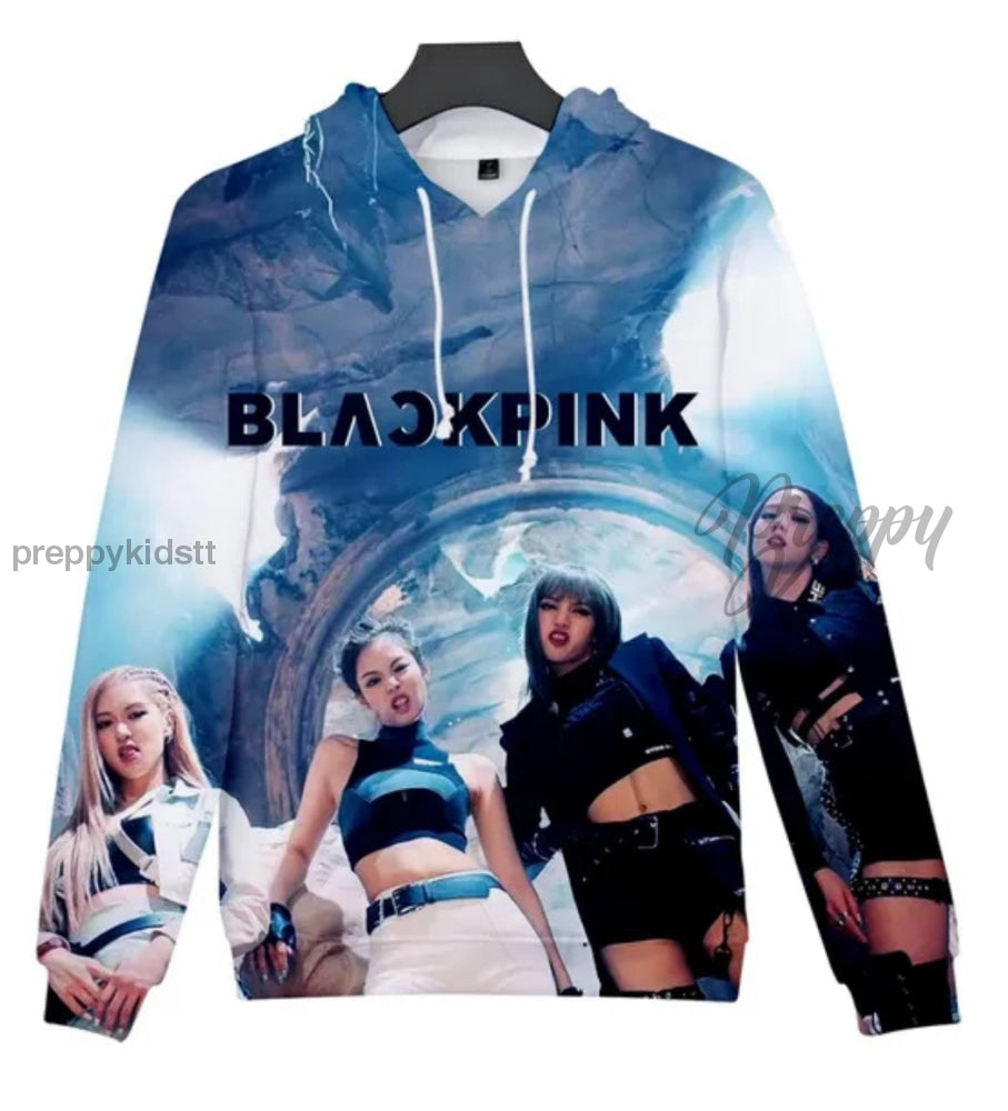 Blackpink Hoodie Blue Fusion 3D Hoodies