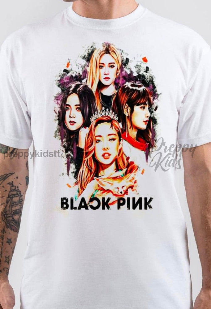 Blackpink Tshirt Crowns (White) Tshirts