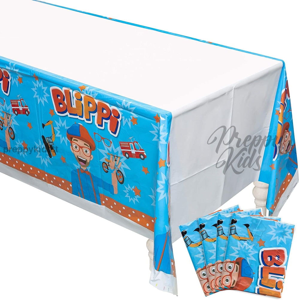 Blippi Tablecloth Party Decorations