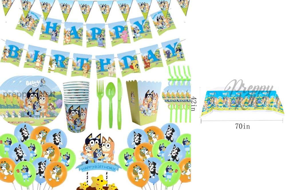 Bluey Party Decoration Package (108 Pcs) Decorations