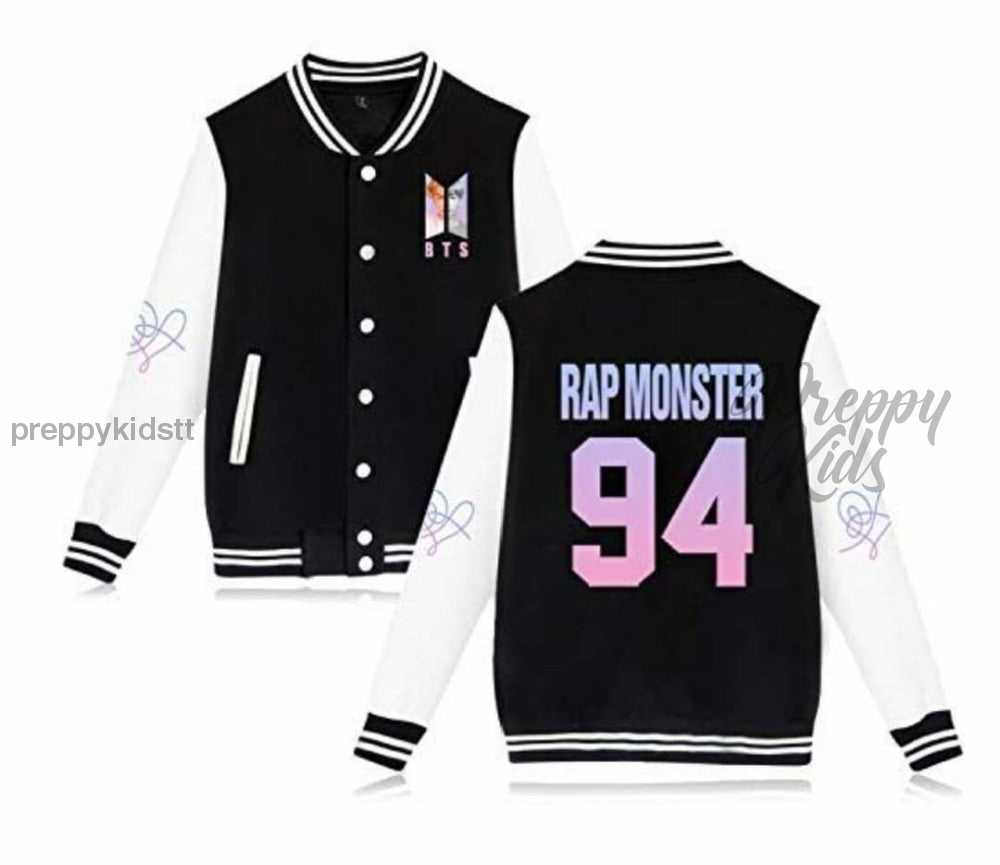 Bts Band Baseball Jacket(Rap Monster) 3D Hoodies