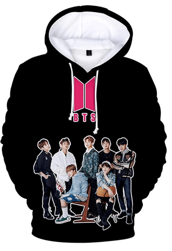 Bts Band 3D Hoodie (Black) Hoodies