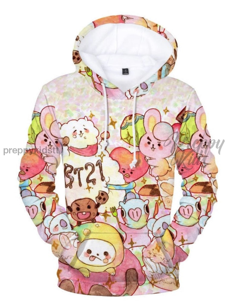 Bts Band Hoodie Bt21 Characters 2Nd Edition 3D Hoodies