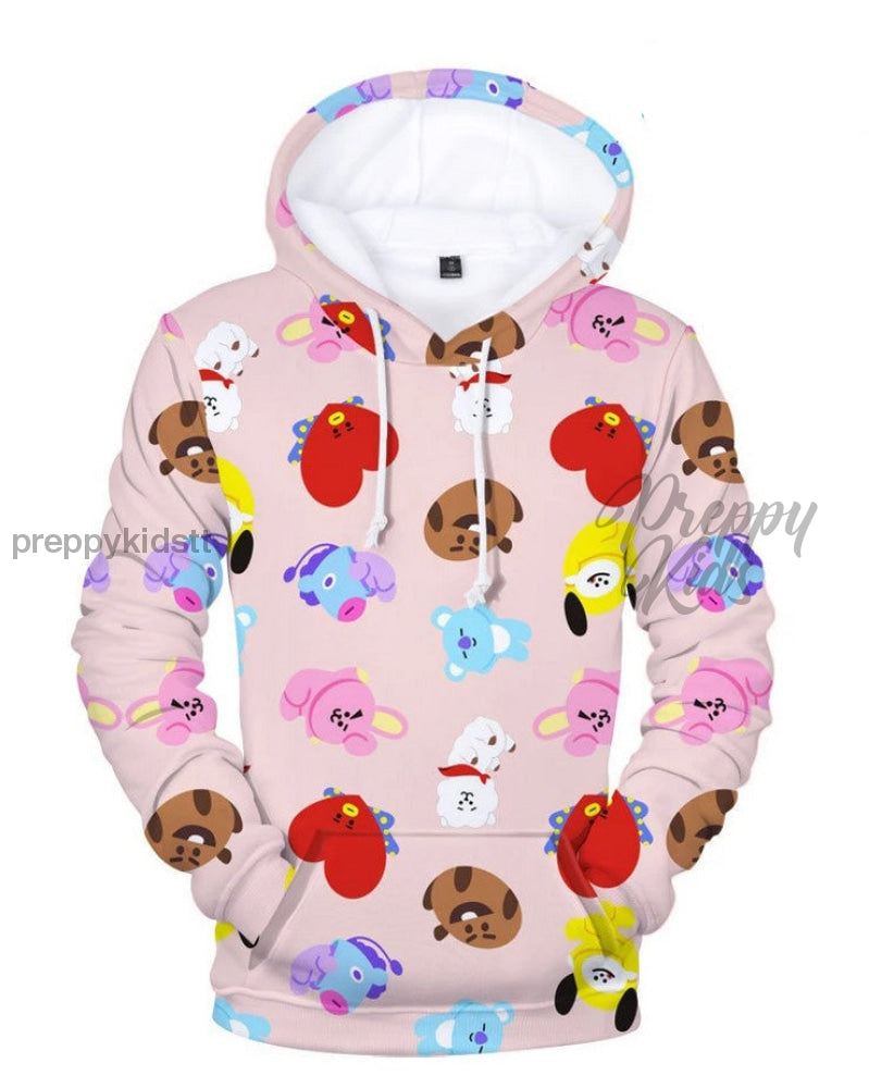 Bts Band Hoodie Bt21 Characters 3Rd Edition 3D Hoodies