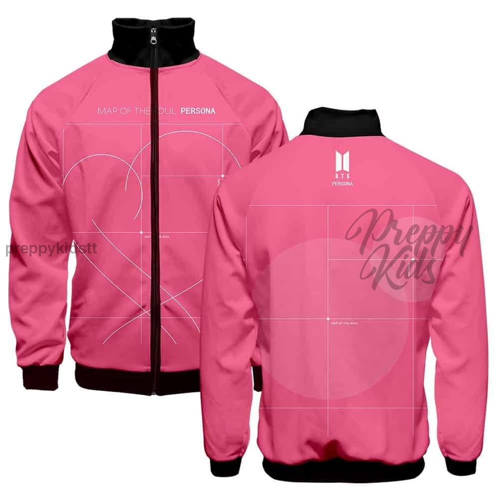 Bts Band Jacket (Pink ) 3D Hoodies