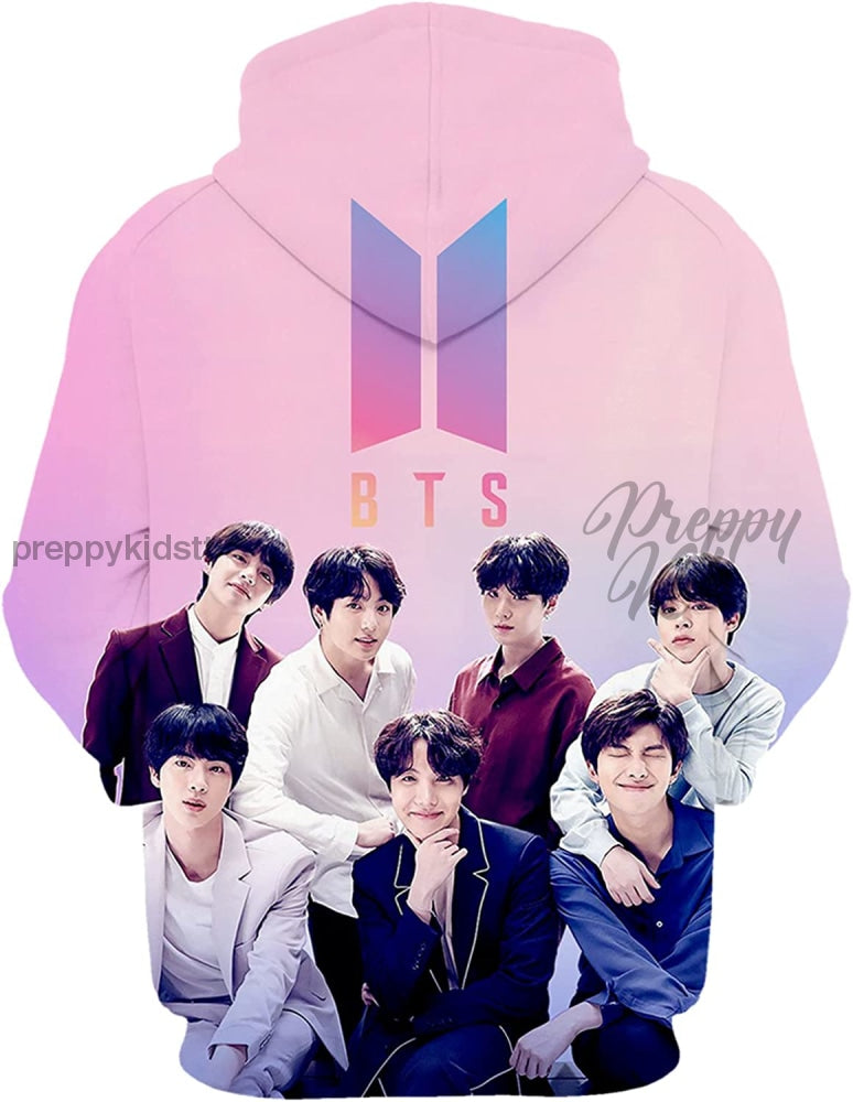 Bts Band Pink Ultra Hoodie Cotton Hoodies