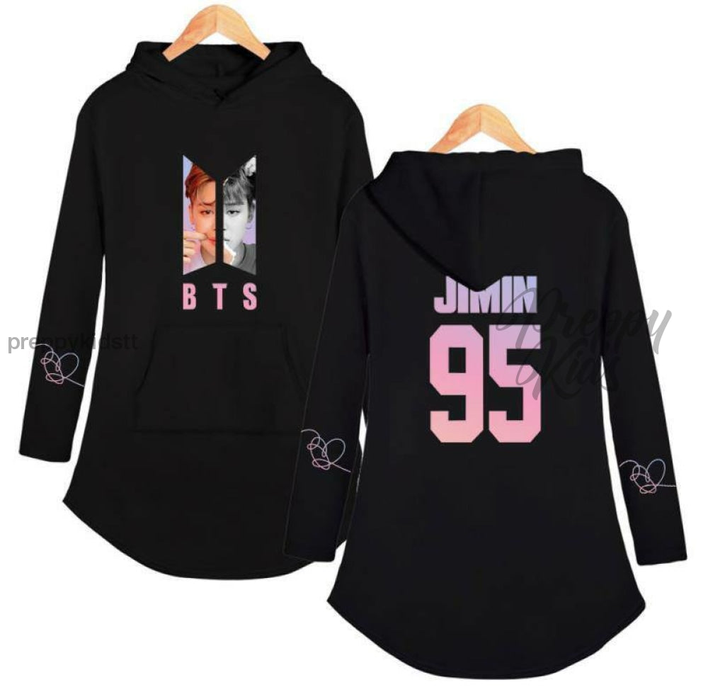 Bts Band Hooded Dress 130Cm 3D Hoodies