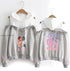 Bts Hoodie Grey Off Shoulder Long Sleeve 3D Hoodies