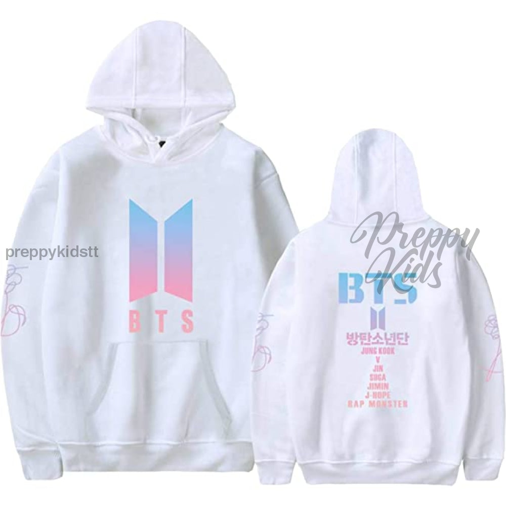 Bts Hoodie White With Names 3D Hoodies