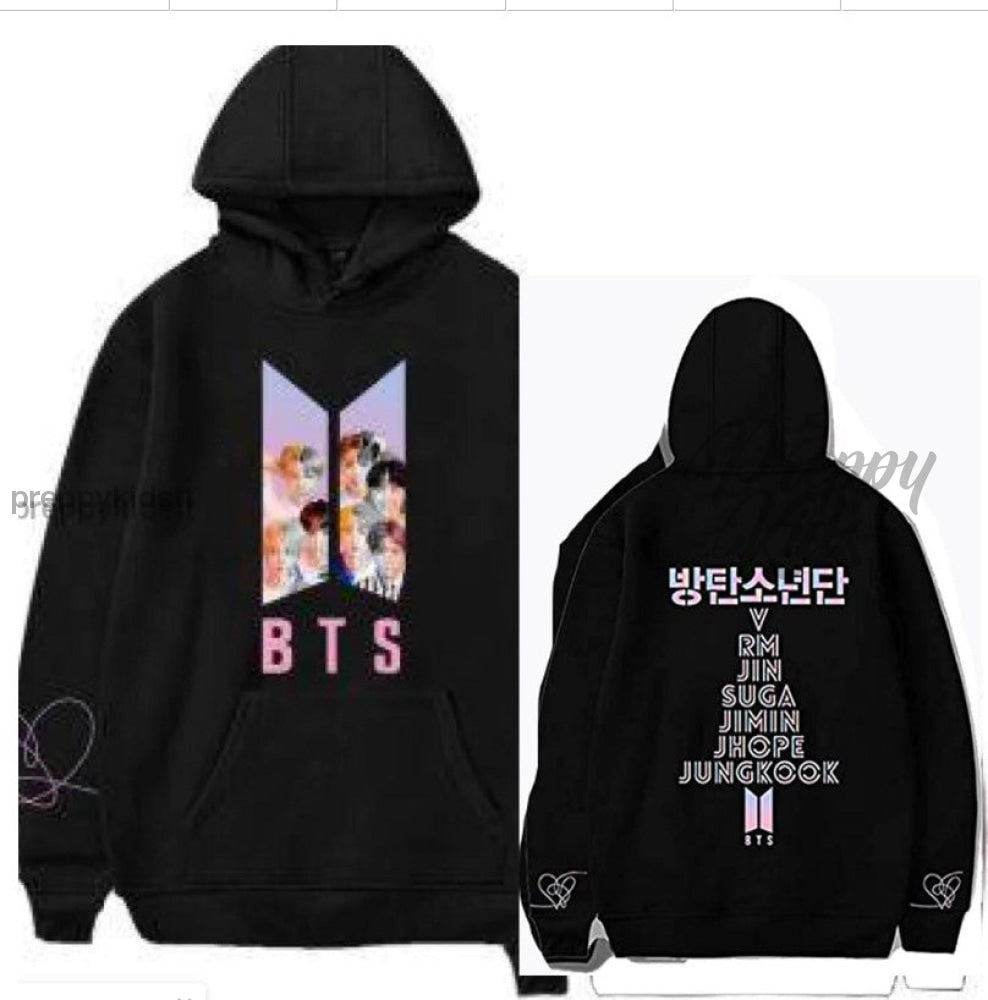 Bts Hoodie With Faces New Logo 3D Hoodies