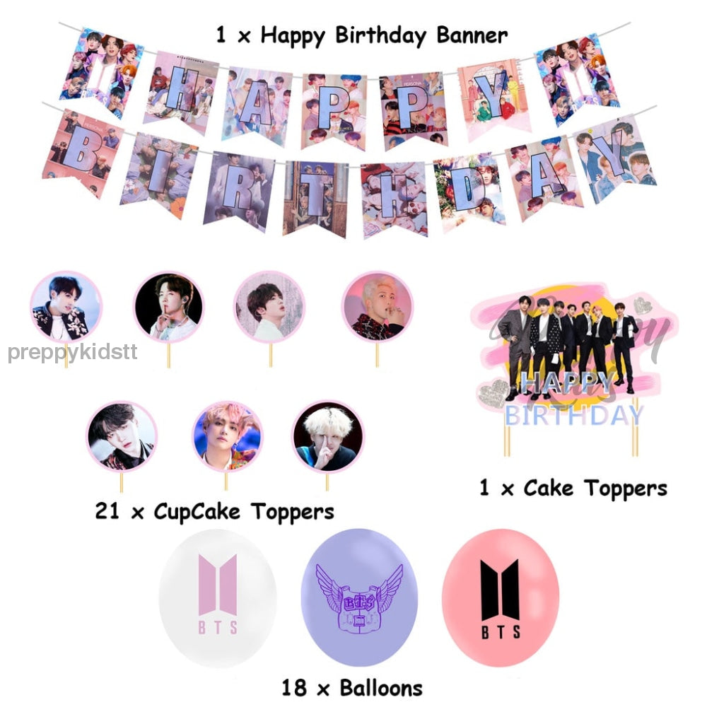 Bts Party Decorations 