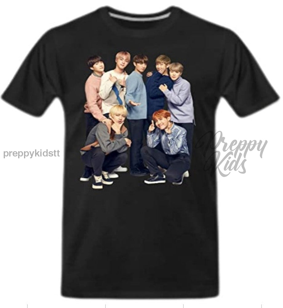 Bts Tshirt All Character Look (Black) 3D Hoodies