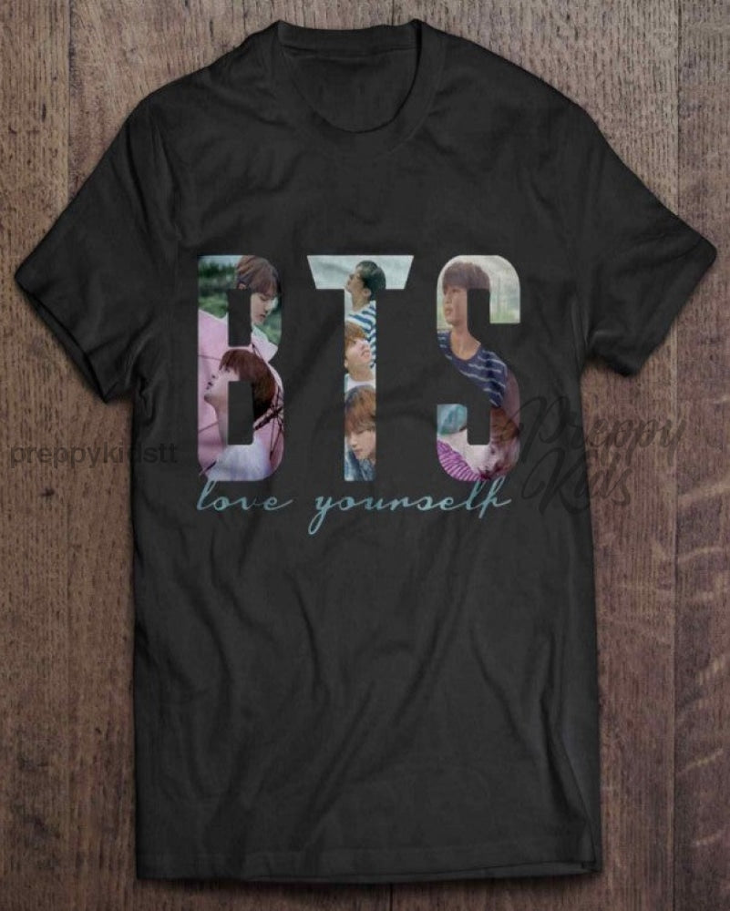 Bts Tshirt Love Yourself 2Nd Edition With Faces (Black) 3D Hoodies