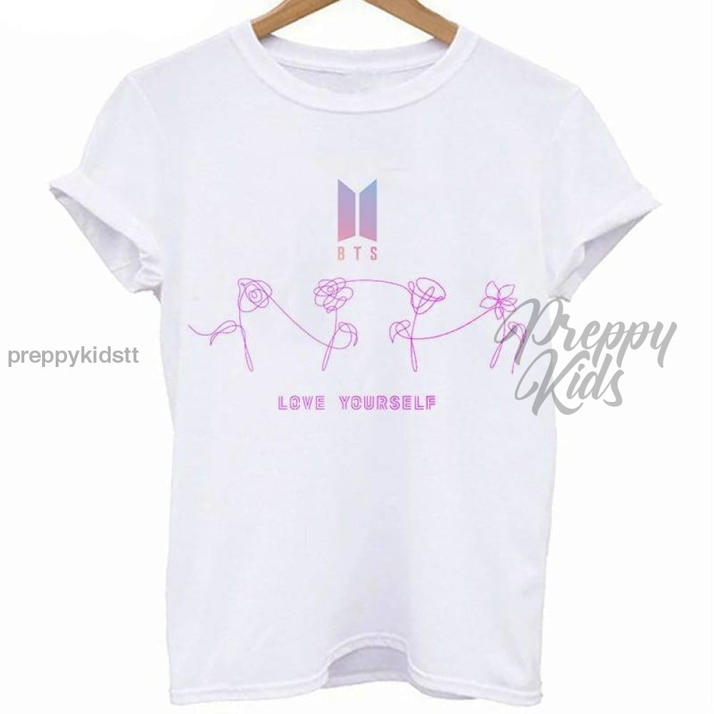 Bts Tshirt Love Yourself With (White) 3D Hoodies