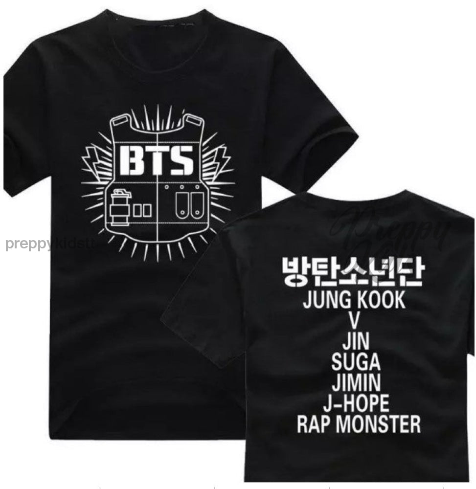 Bts Tshirt Shield With Band Member Names 3D Hoodies