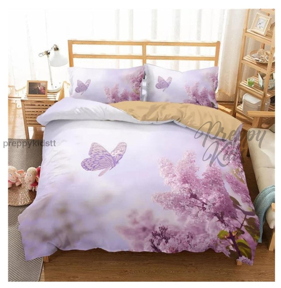 Butterfly Comforter 3D 3Pc Set