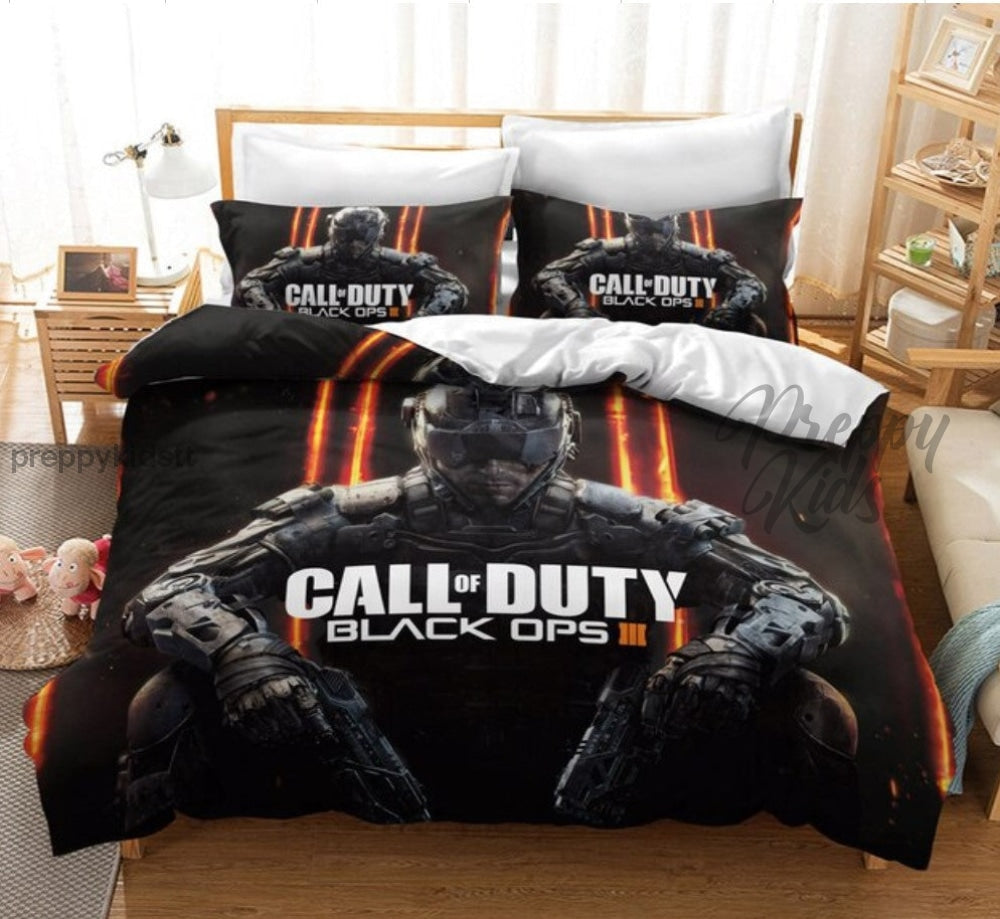 No. 37 Call Of Duty bed Black OPS 3PC Comforter Set | Preppy Kids Trinidad