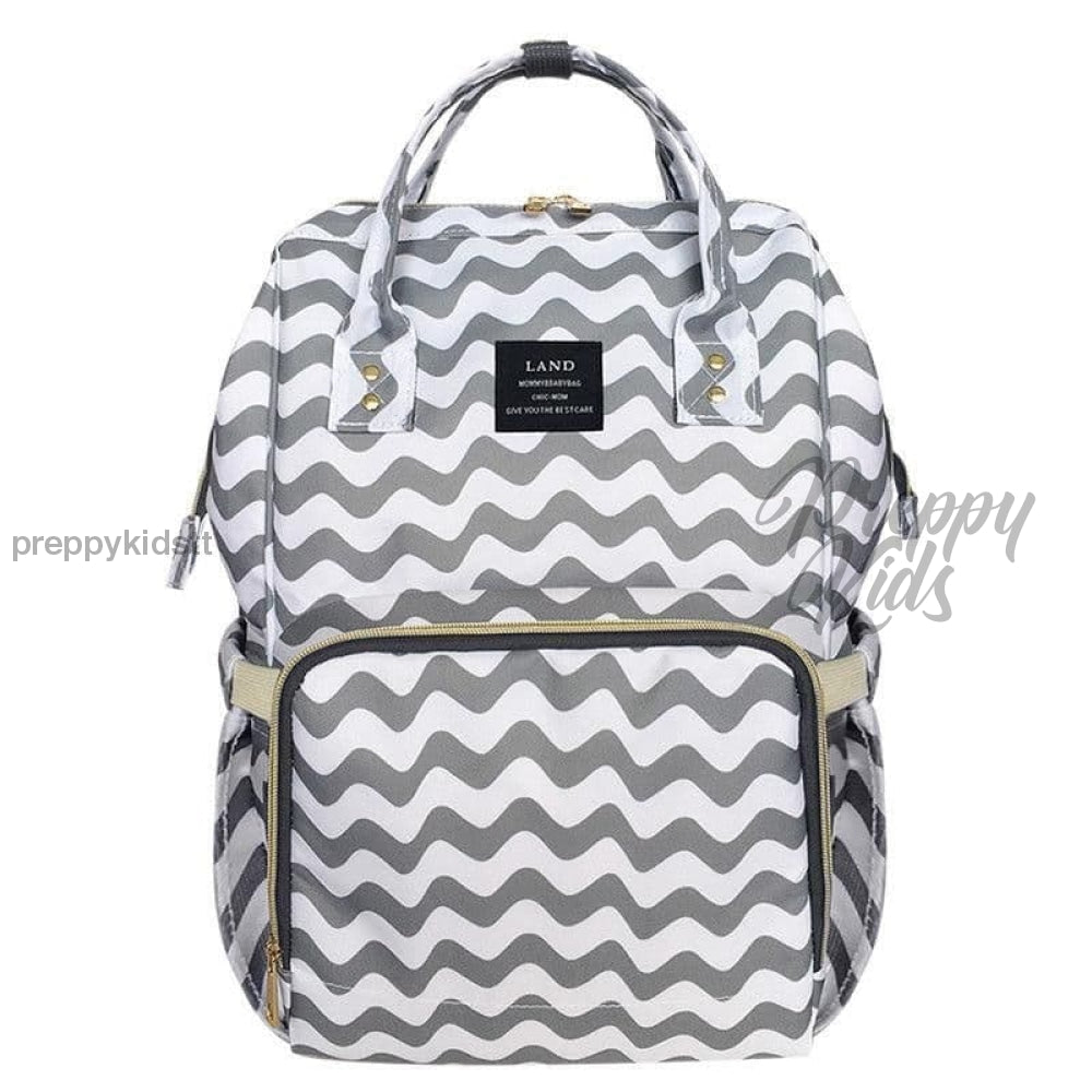 Chevron Mummy Baby Bucket Bag Bags